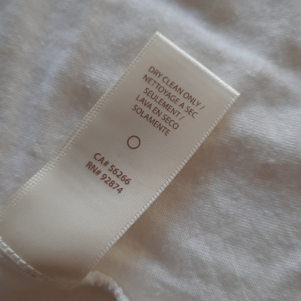Ella Moss blue white embroidered tshirt small - Picture 6 of 11